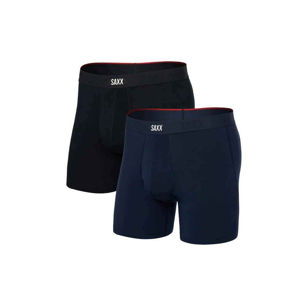 2-Pack Vibe Extra Soft Comfort 6 Inch Boxer Briefs