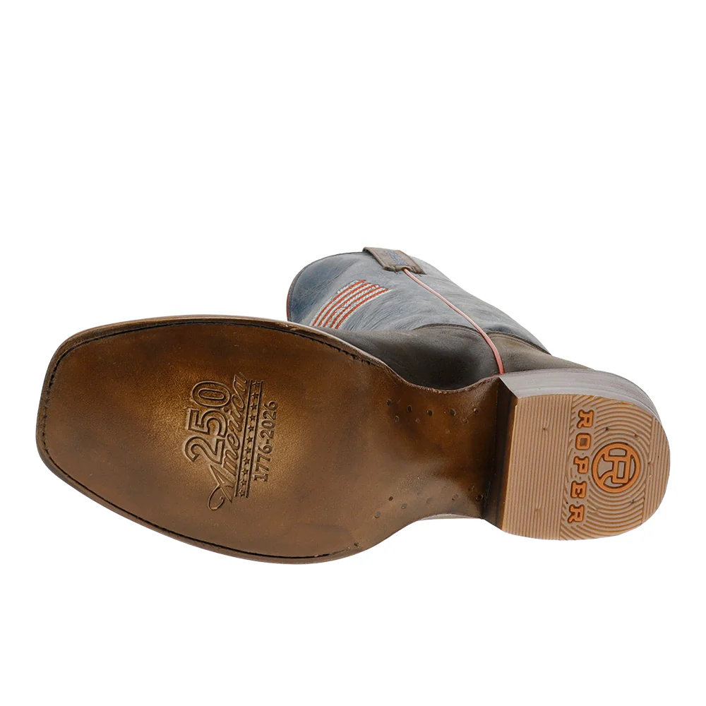 250 USA Narrow Square Toe Cowboy Boots - Image 5