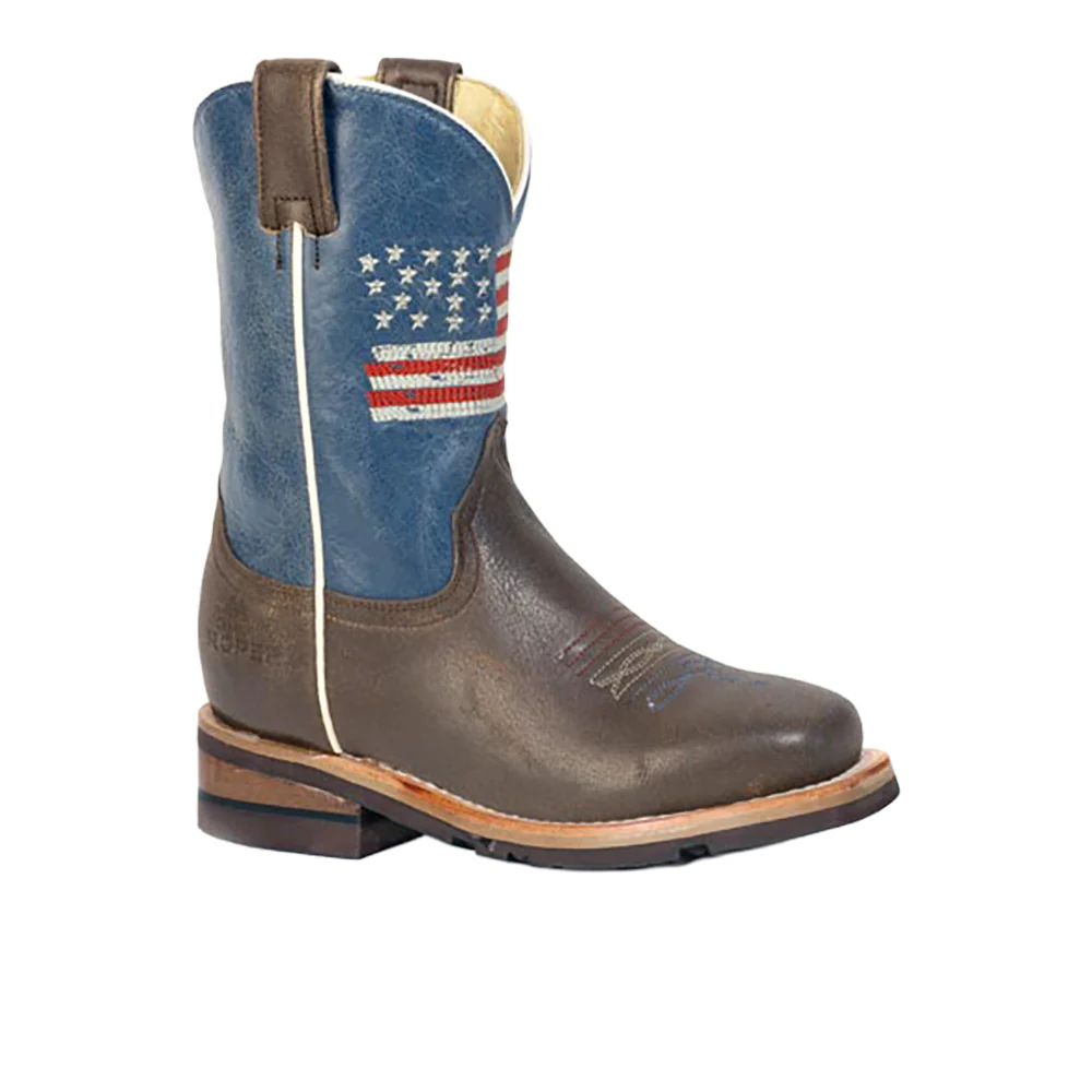 250 USA Square Toe Cowboy Boots (Little Kid) - Image 2