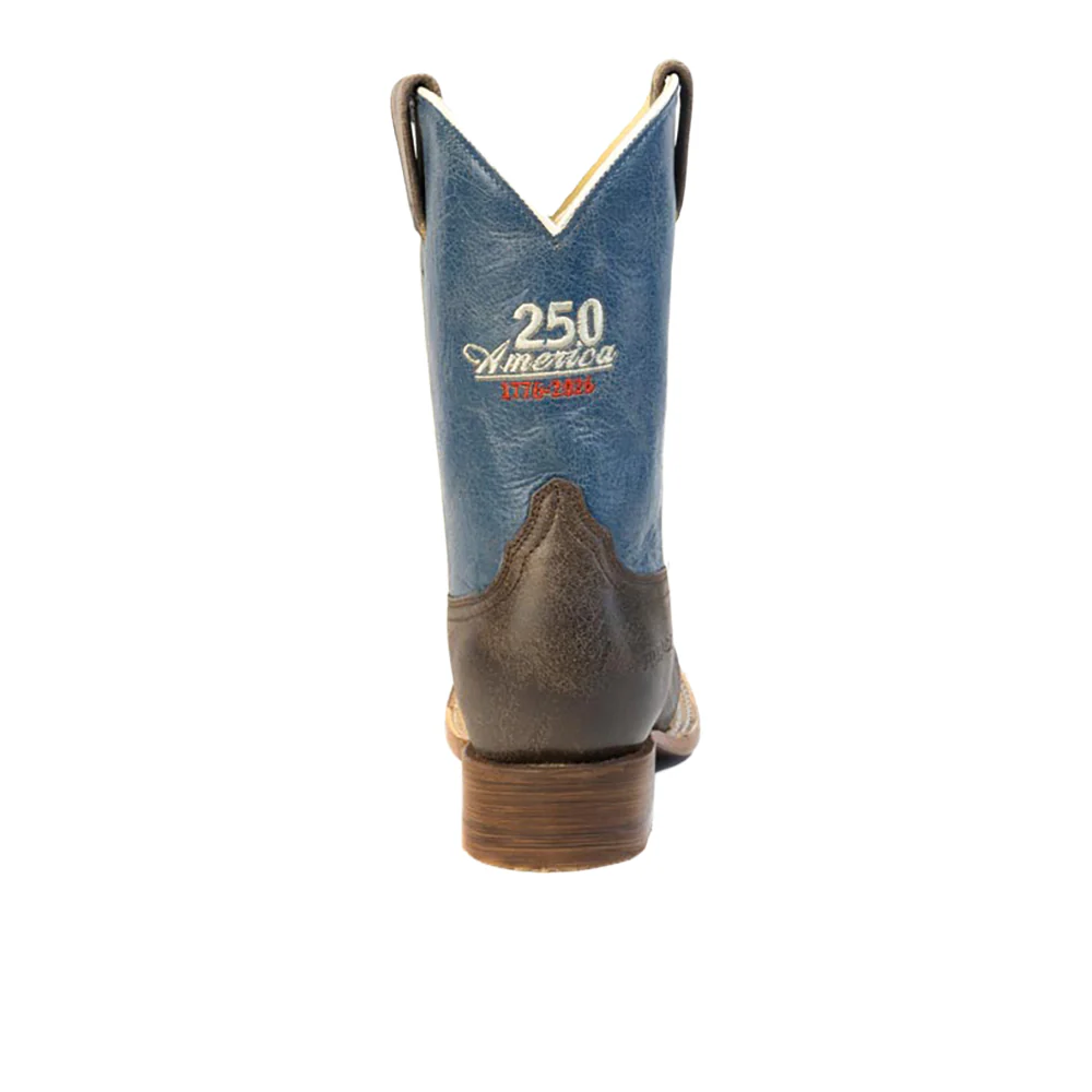 250 USA Square Toe Cowboy Boots (Little Kid) - Image 3