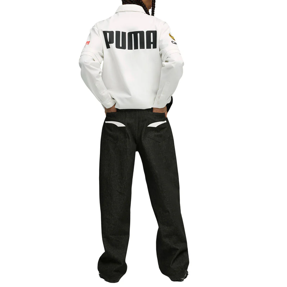 ASAP ROCKY X PUMA Layered Pit Graphic Collared Long Sleeve Button Up - Image 5