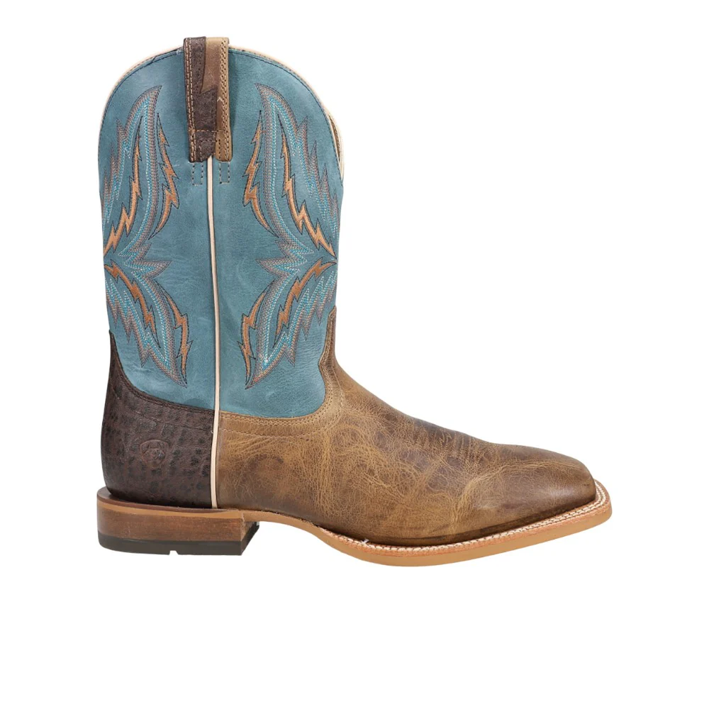 Arena Rebound Embroidered Square Toe Pull On Cowboys Boots