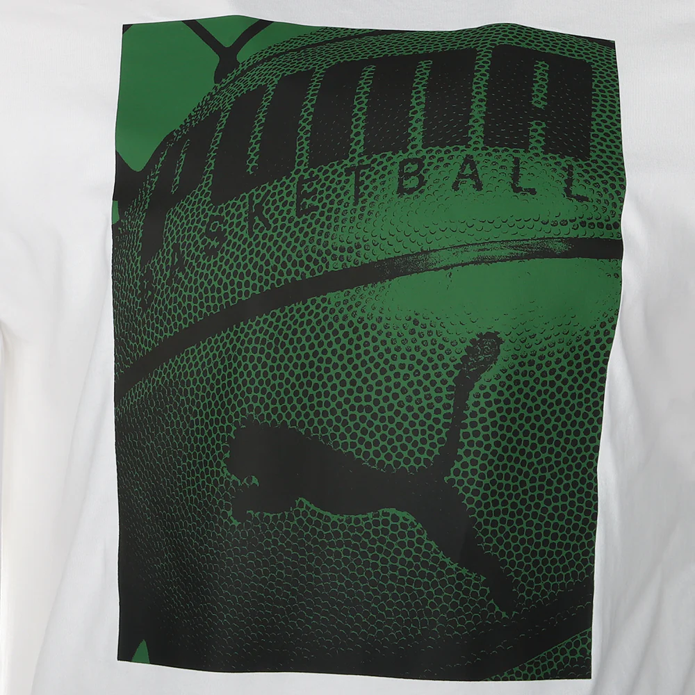 Basketball Photo Graphic Crew Neck Short Sleeve T-Shirt - Image 3