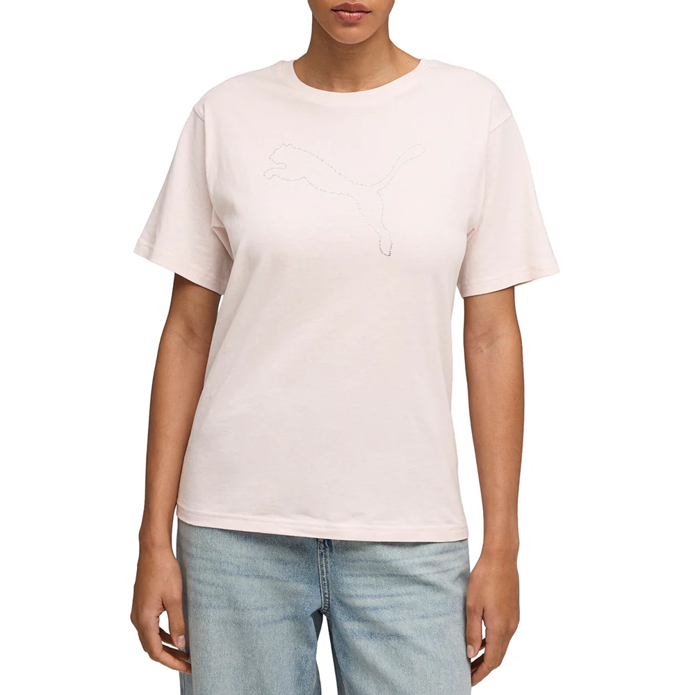 Bedazzled Relaxed Crew Neck Short Sleeve T-Shirt - Image 3