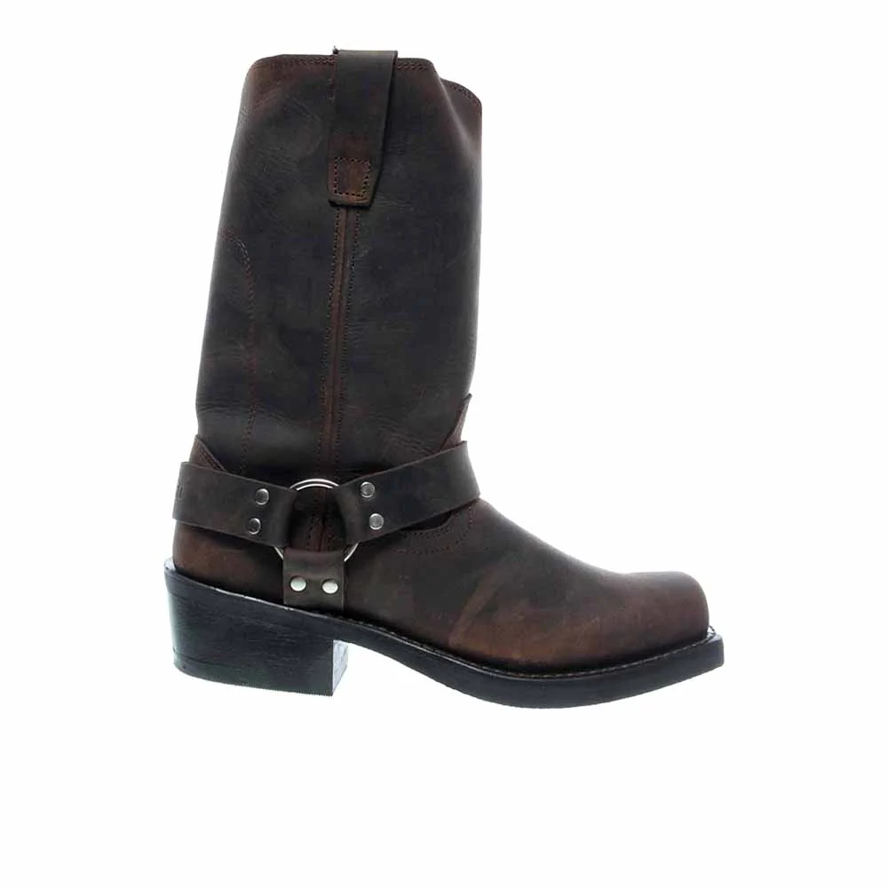Harness Square Toe Pull On Boots