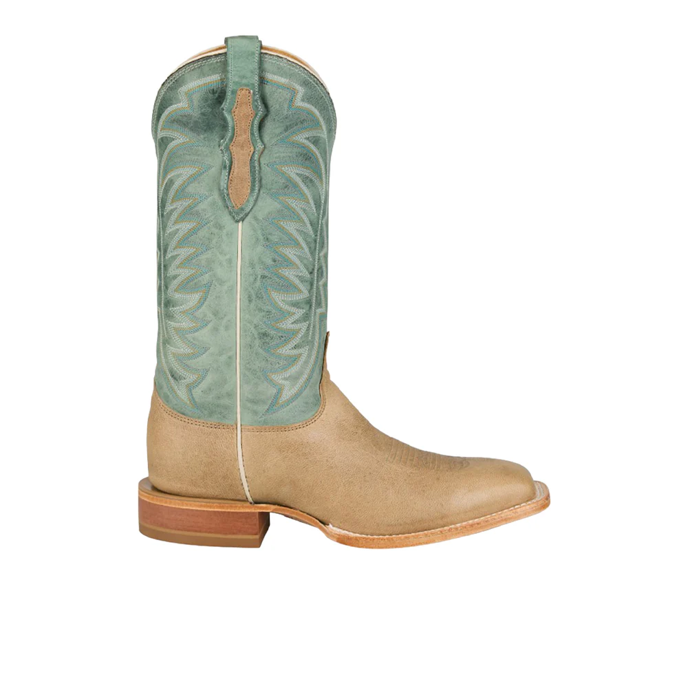 Burchett Bone Goat Square Toe Pull On Boots