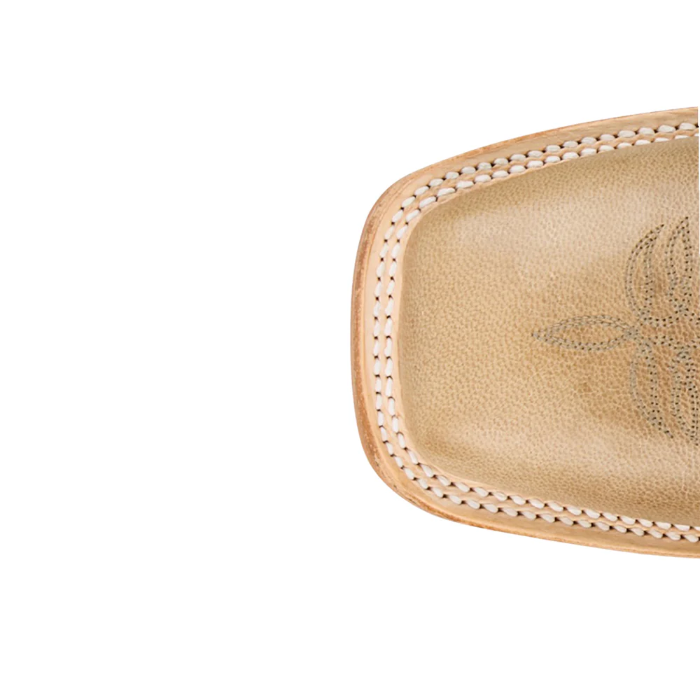 Burchett Bone Goat Square Toe Pull On Boots - Image 4