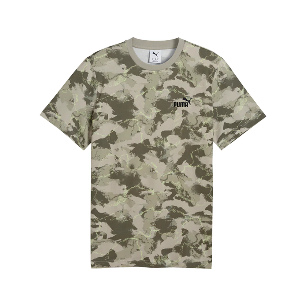 Camo All Over Print Crew Neck Short Sleeve T-Shirt