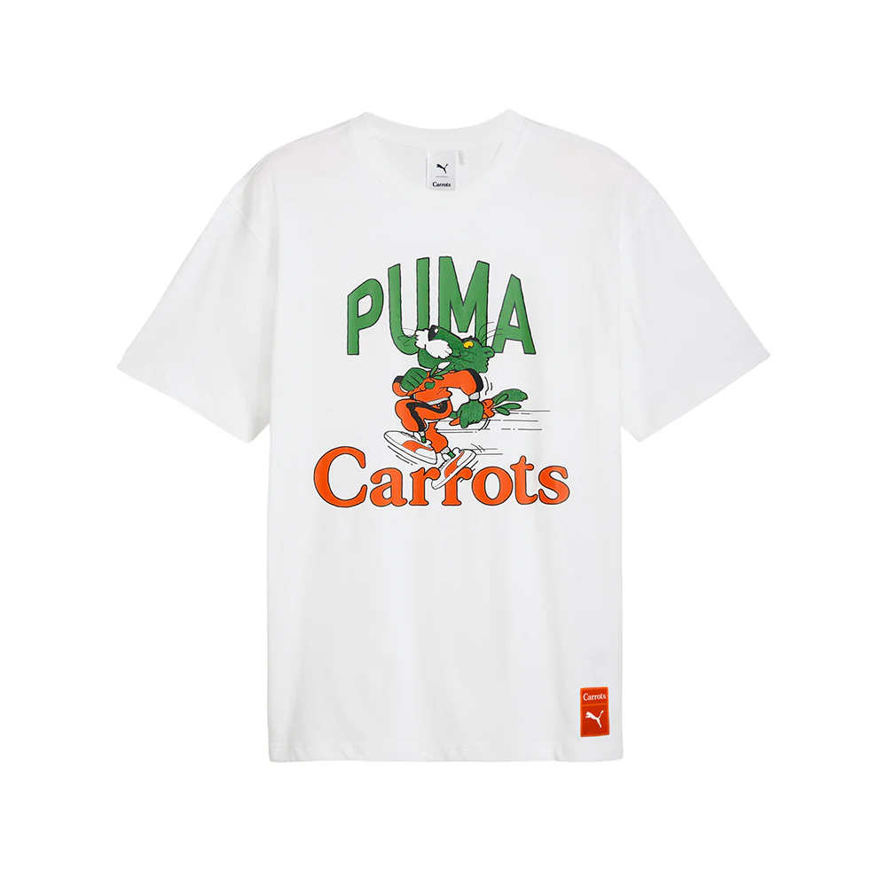 PUMA X CARROTS Graphic Crew Neck Short Sleeve T-Shirt
