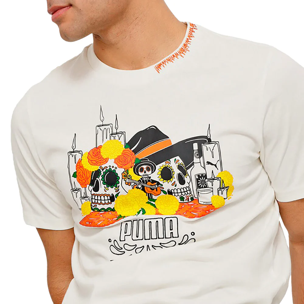Classics Dia de Los Muertos Graphic Crew Neck Short Sleeve T-Shirt - Image 4