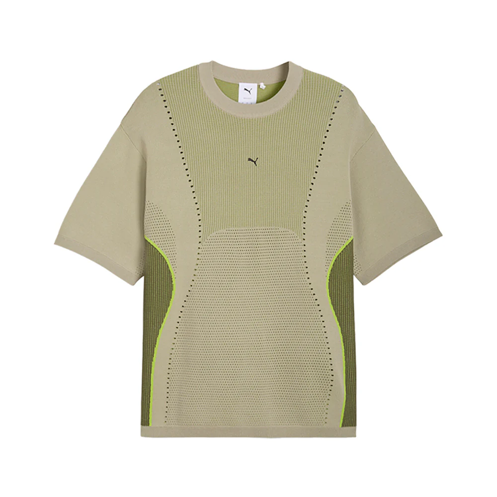 Clrt Knitted Crew Neck Short Sleeve T-Shirt
