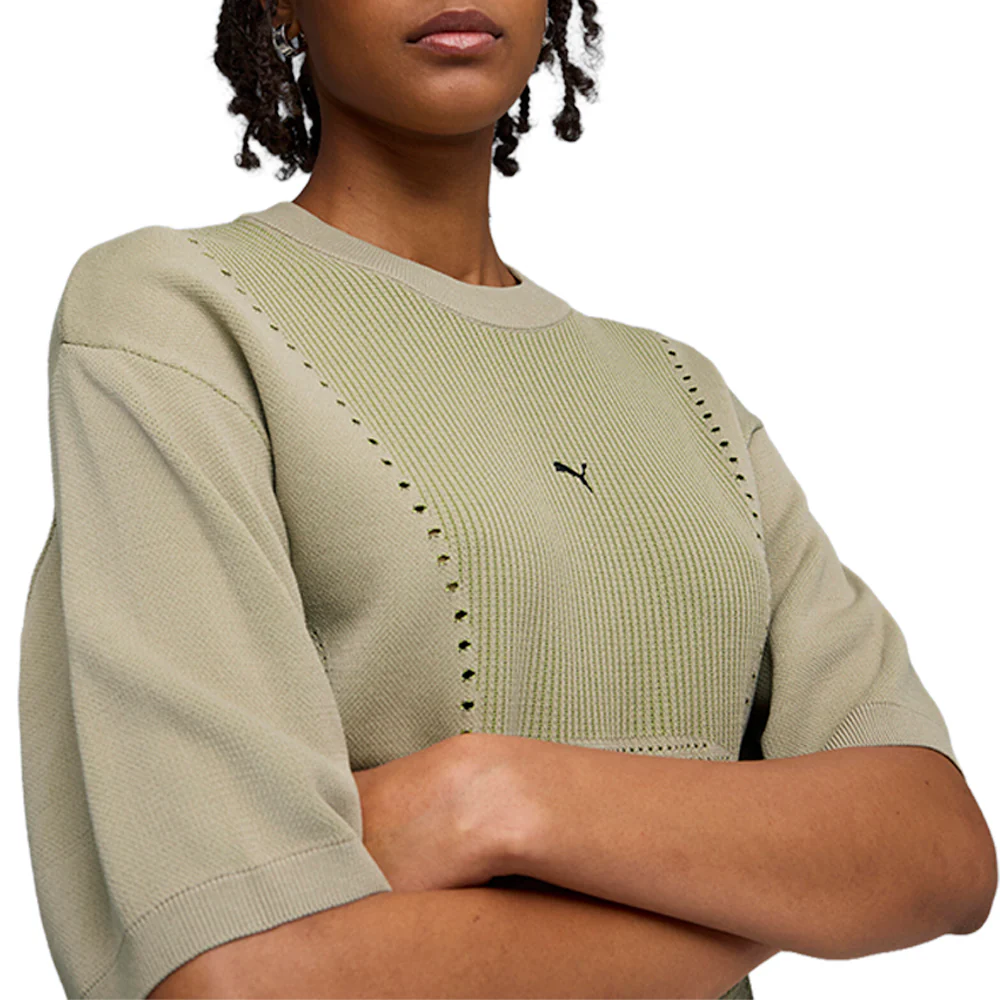 Clrt Knitted Crew Neck Short Sleeve T-Shirt - Image 5