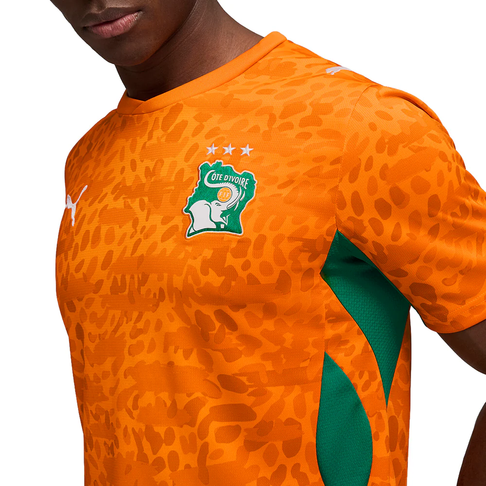 Côte d'Ivoire Home Crew Neck Short Sleeve Soccer Jersey - Image 3