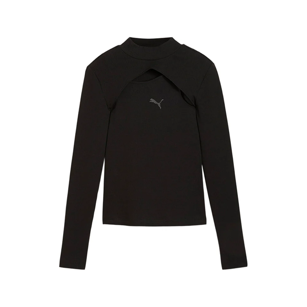 Dare To Midnight Motion Cutout Crew Neck Long Sleeve Pullover Shirt