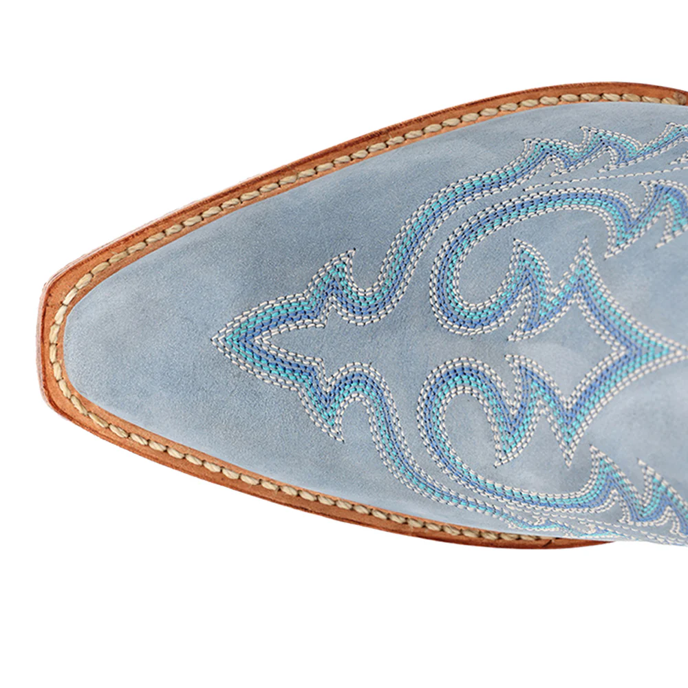 Crush Embroidered Snip Toe Pull On Cowboy Boots - Image 4