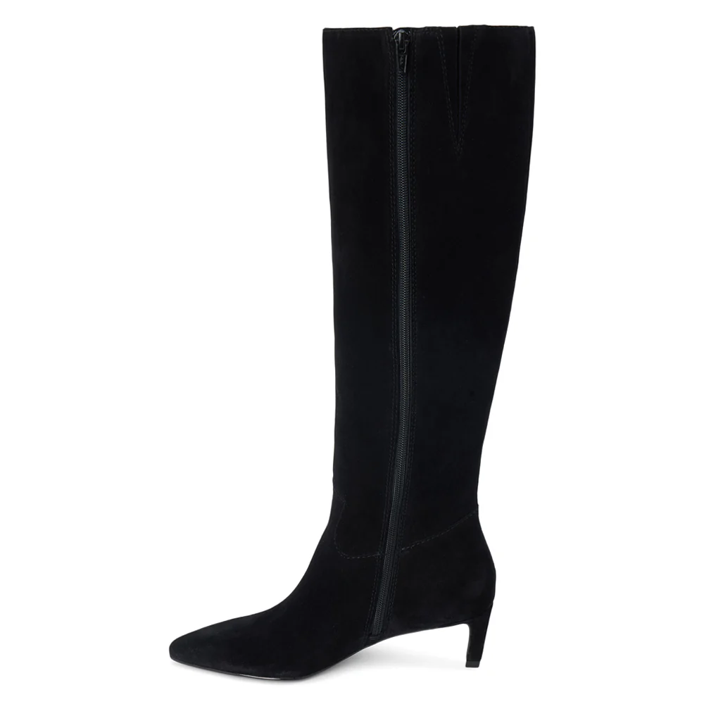 Elevate Pointed Toe Zippered Boots - Image 3