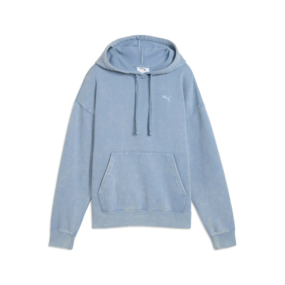 Elevated Essentials Acid Wash Fleece Pullover Hoodie