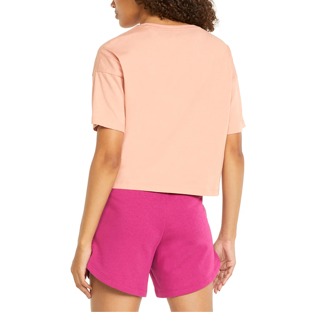 Essentials Cropped Logo Crew Neck Short Sleeve T-Shirt - Image 2