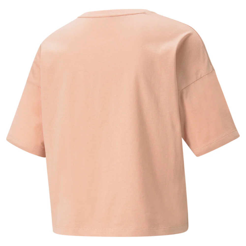 Essentials Cropped Logo Crew Neck Short Sleeve T-Shirt - Image 4