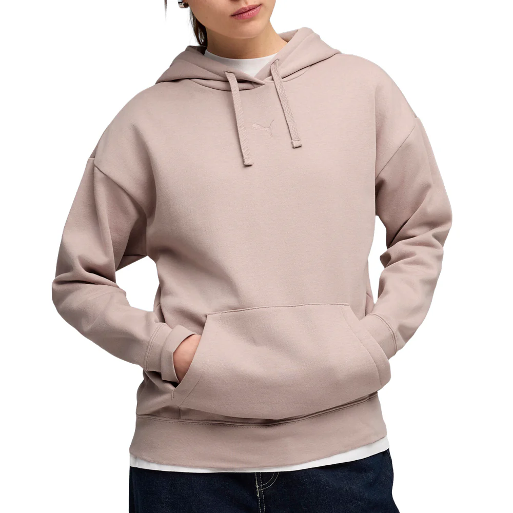 Essentials Centered Cat Logo Relaxed Pullover Hoodie - Image 3