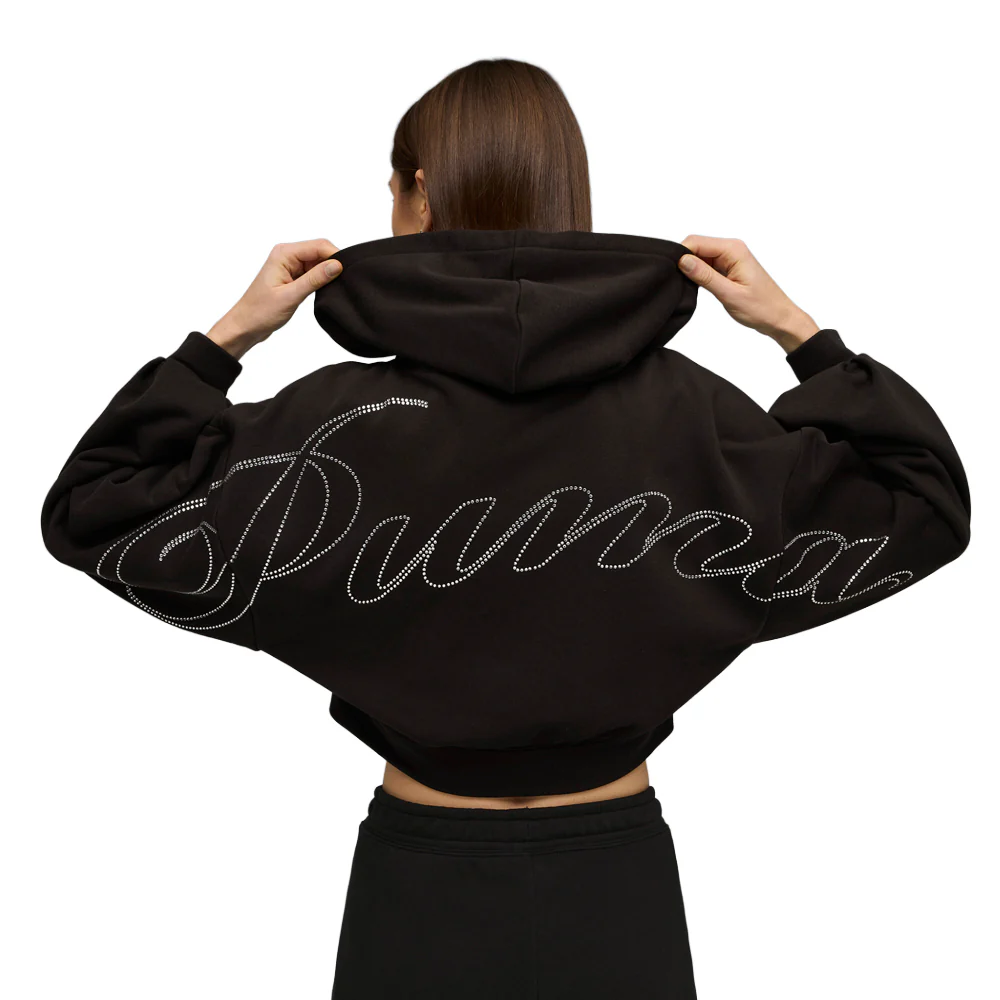 Essentials Graphic Bedazzled Full Zip Hoodie - Image 4