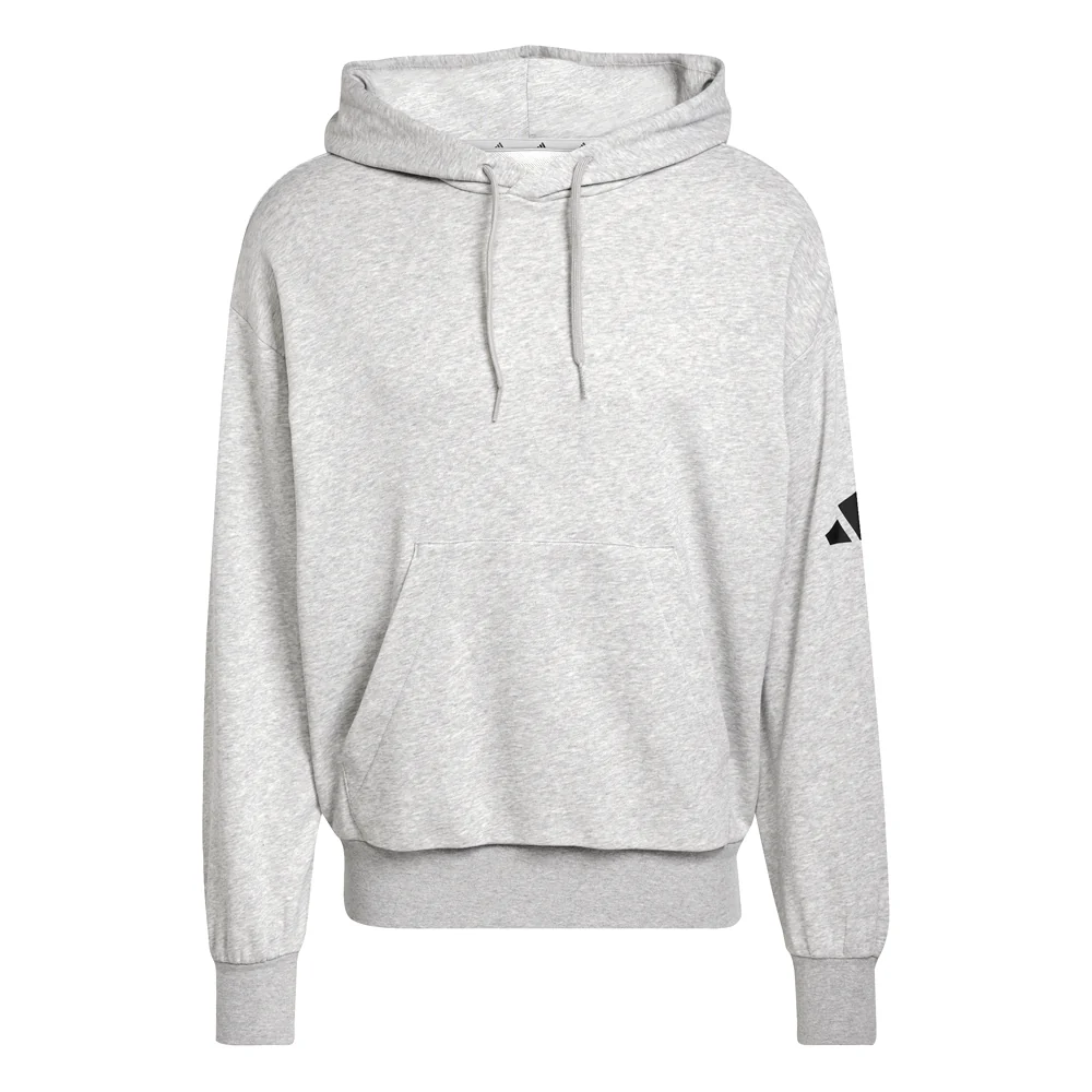 Essentials Loose-Fit 3 Bar Logo French Terry Pullover Hoodie