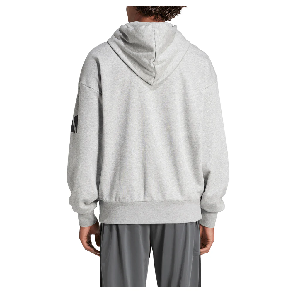 Essentials Loose-Fit 3 Bar Logo French Terry Pullover Hoodie - Image 3