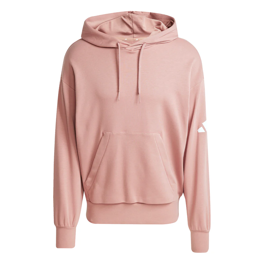 Essentials Loose-Fit 3 Bar Logo French Terry Pullover Hoodie