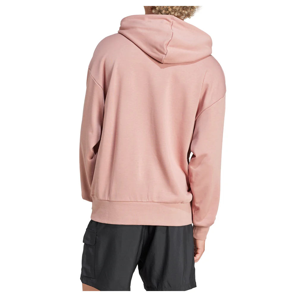 Essentials Loose-Fit 3 Bar Logo French Terry Pullover Hoodie - Image 3