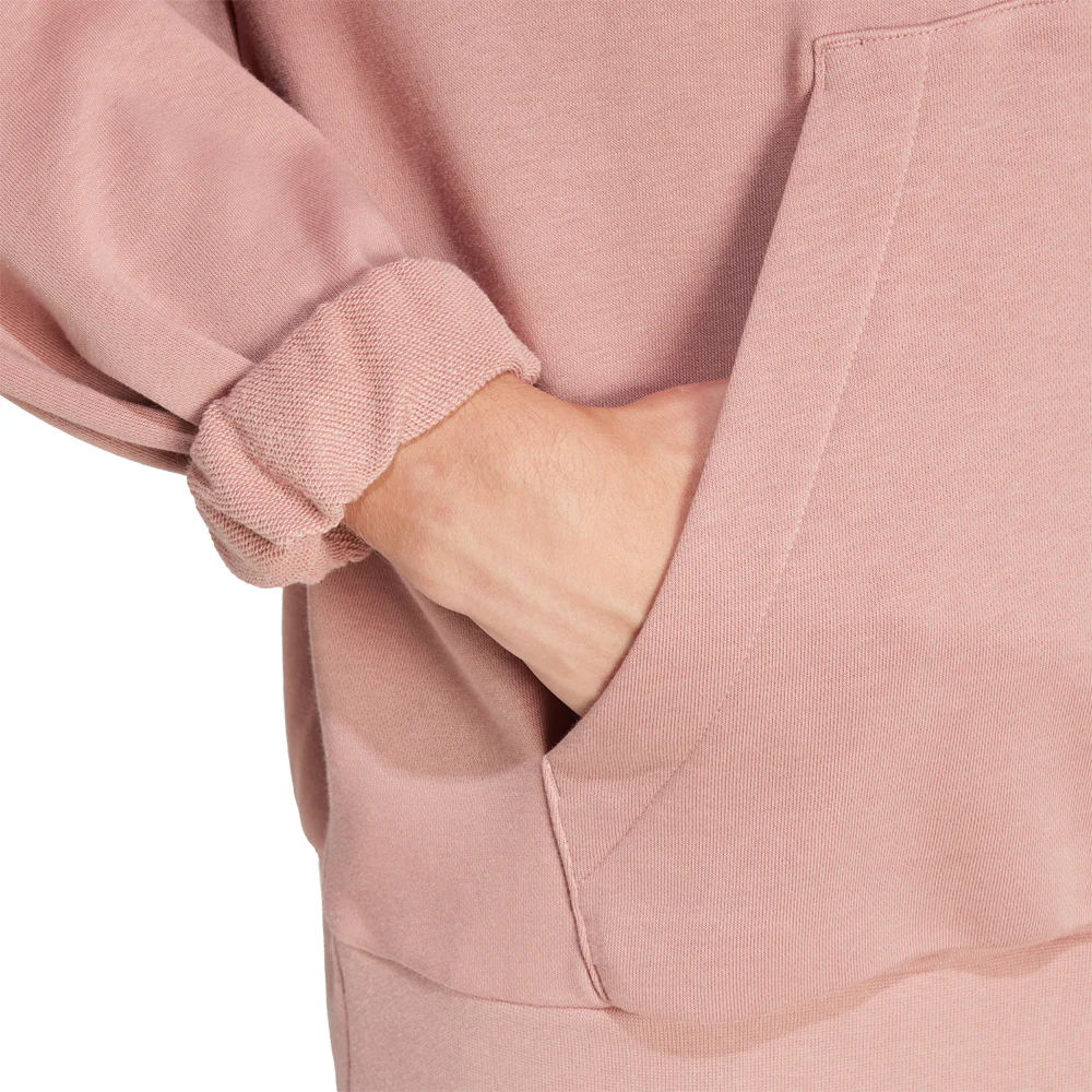Essentials Loose-Fit 3 Bar Logo French Terry Pullover Hoodie - Image 4