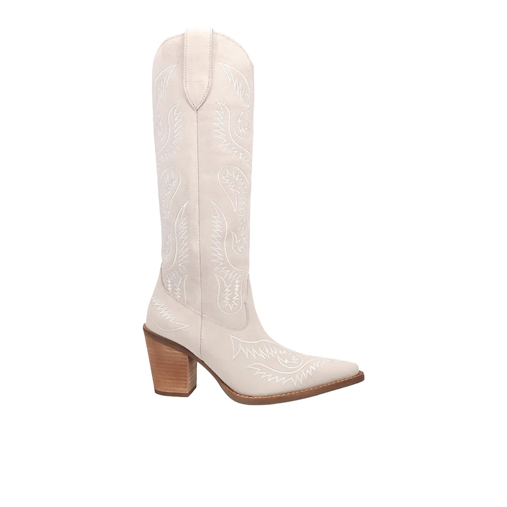 Evita Embroidered Snip Toe Pull On Boots