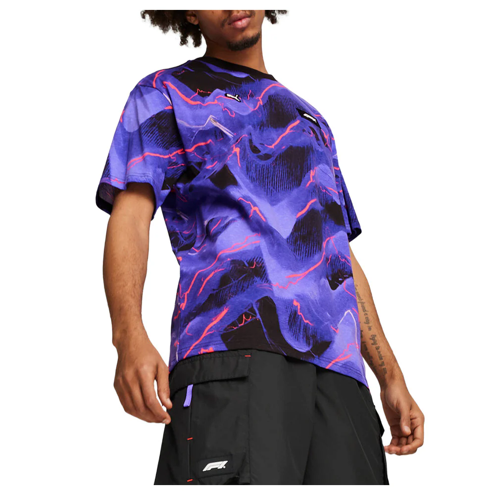 F1 Neon Energy Graphic Crew Neck Short Sleeve T-Shirt - Image 5