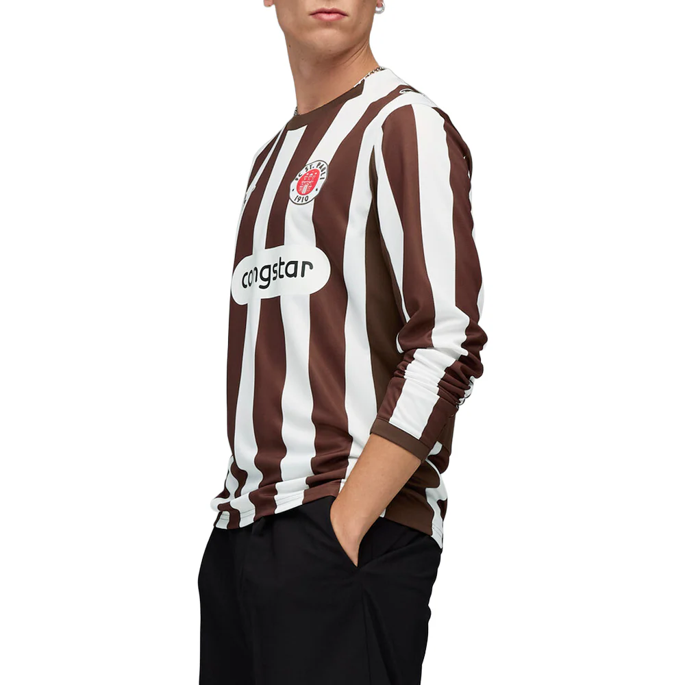 FC St. Pauli 25/26 Crew Neck Long Sleeve Home Soccer Jersey - Image 5