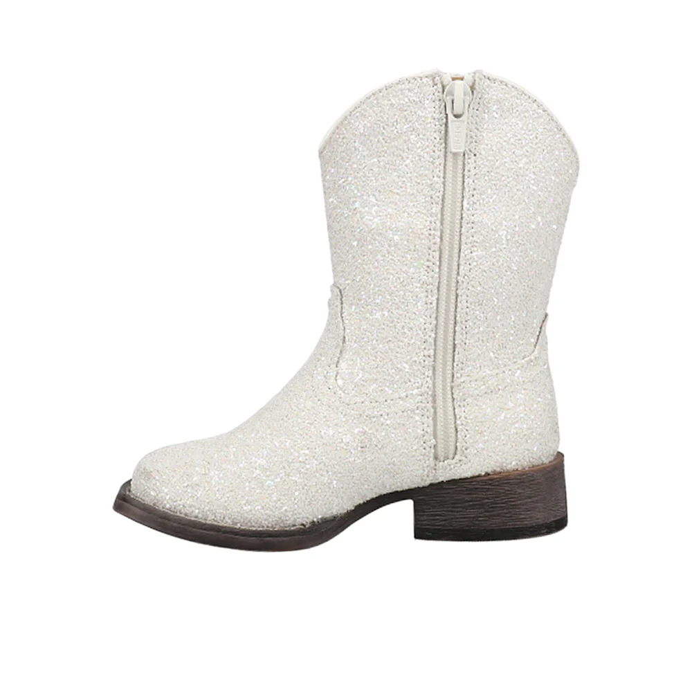Galore Glitter Square Toe Cowboy Boots (Toddler) - Image 3
