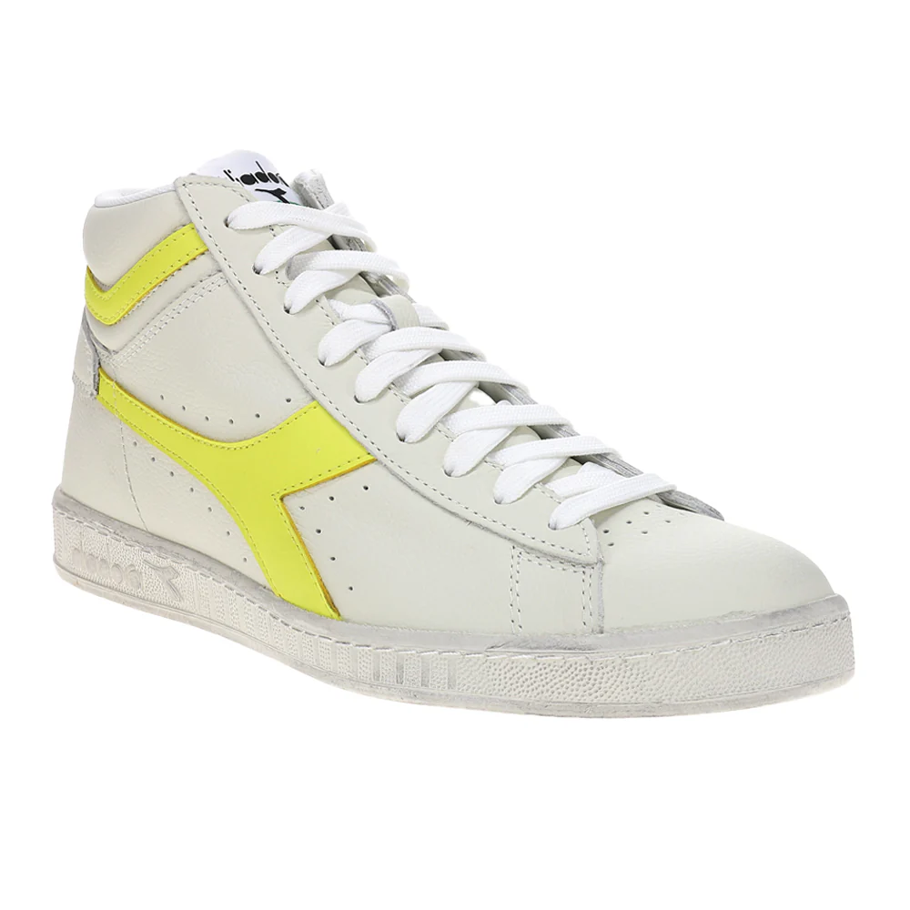 Game L High Fluo Waxed Lace Up Sneakers - Image 2