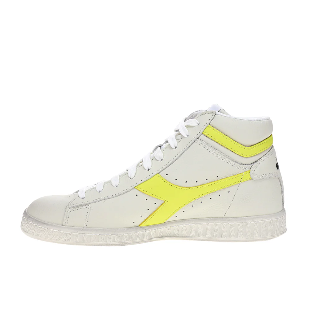 Game L High Fluo Waxed Lace Up Sneakers - Image 3