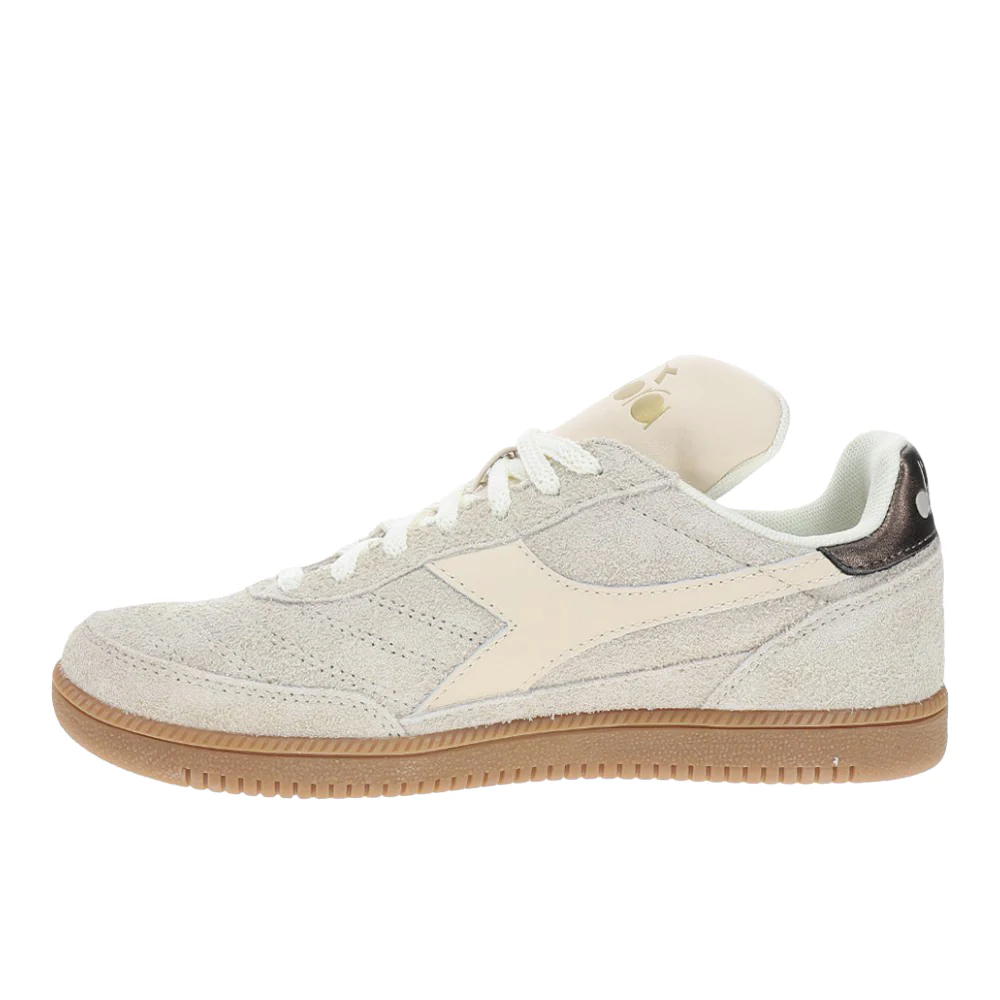 Gold Indoor Hairy Lace Up Sneakers - Image 3