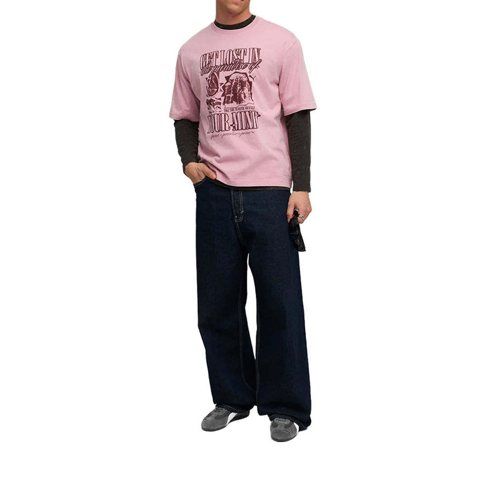 Graphic Paradise Mindset Washed Boxy Crew Neck Short Sleeve T-Shirt - Image 5