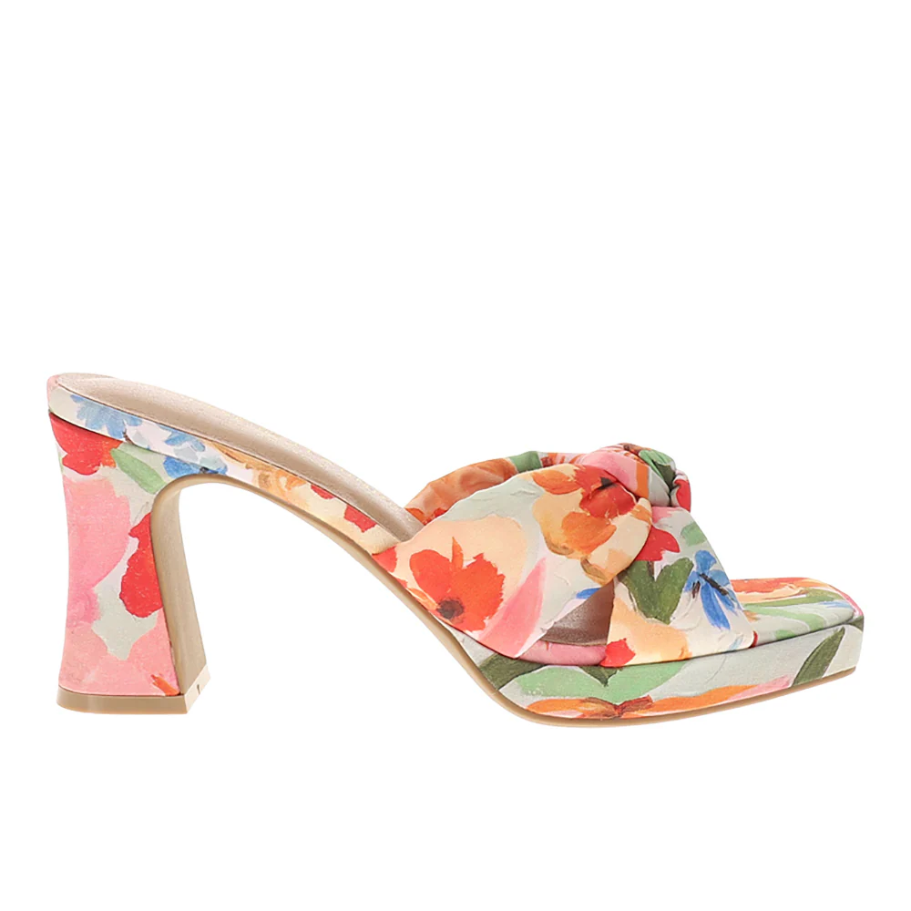 Gwinn Floral Block Heel Platform Sandals