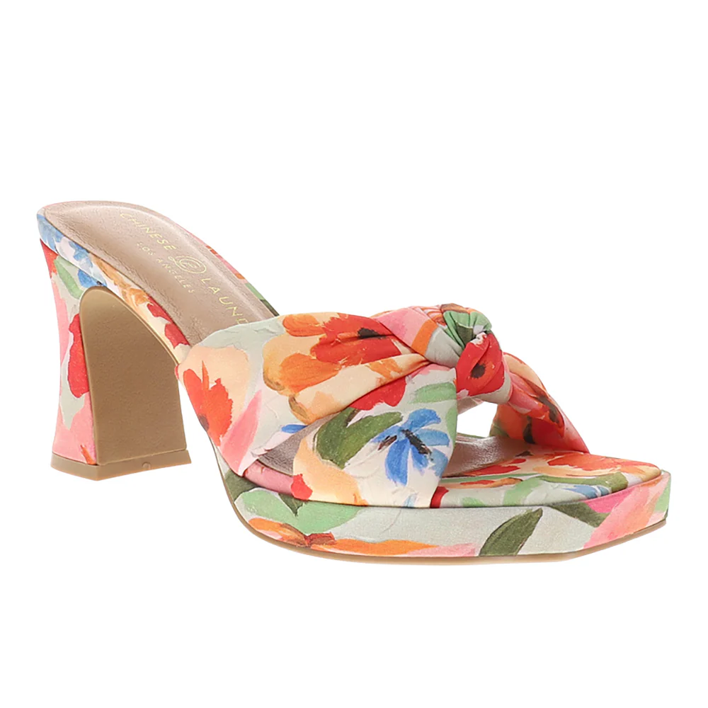 Gwinn Floral Block Heel Platform Sandals - Image 2