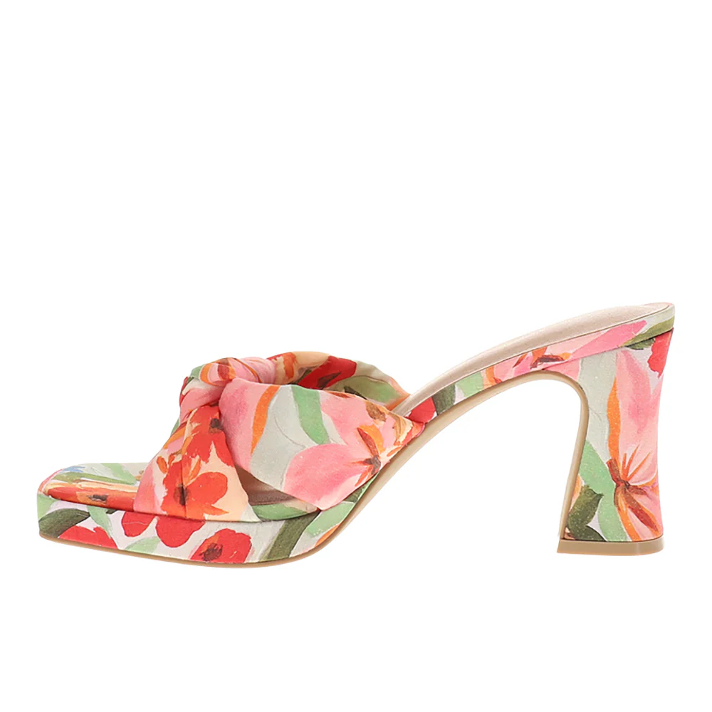 Gwinn Floral Block Heel Platform Sandals - Image 3