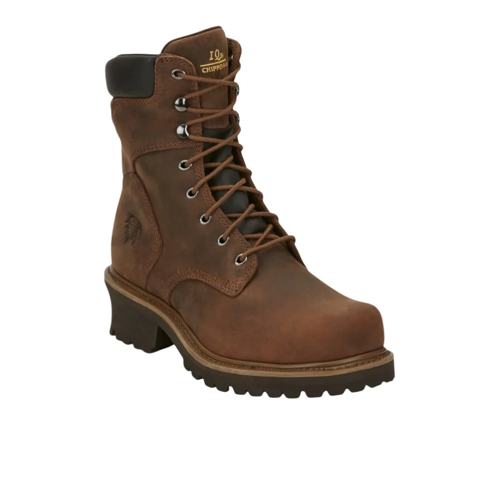Hador Logger 8 Inch Electrical Hazard Round Toe Work Boots - Image 2