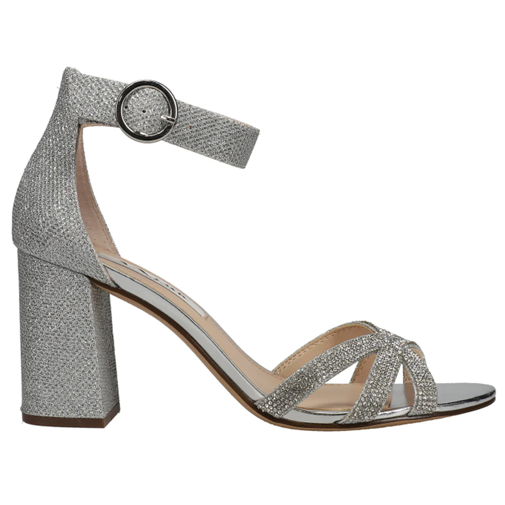 Haiden Glitter Block Heel Sandals