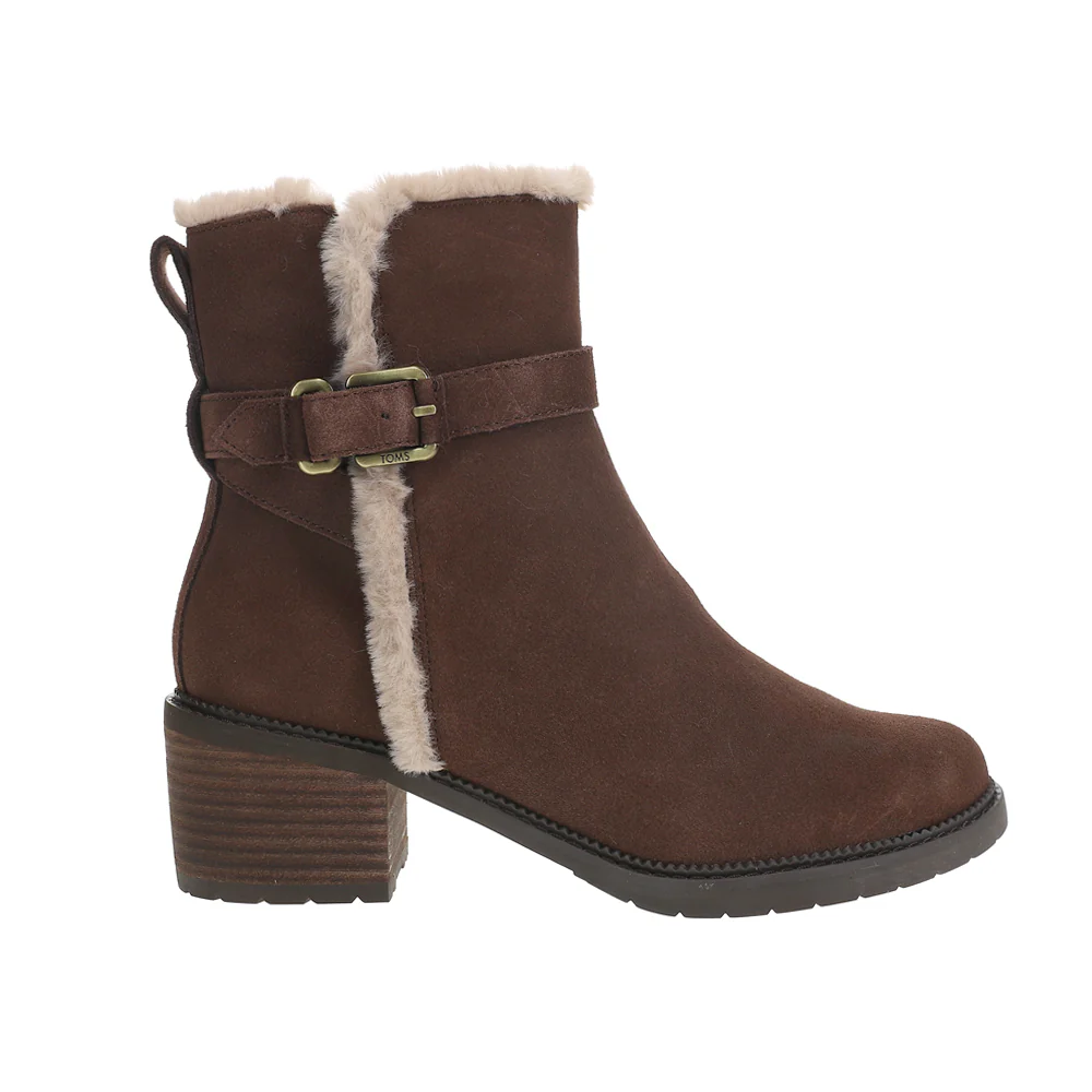 Hailey Buckle Round Toe Zippered Boots