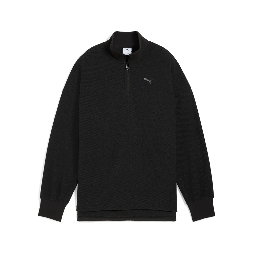 HER Oversized Half Zip Winterized Crew Pullover