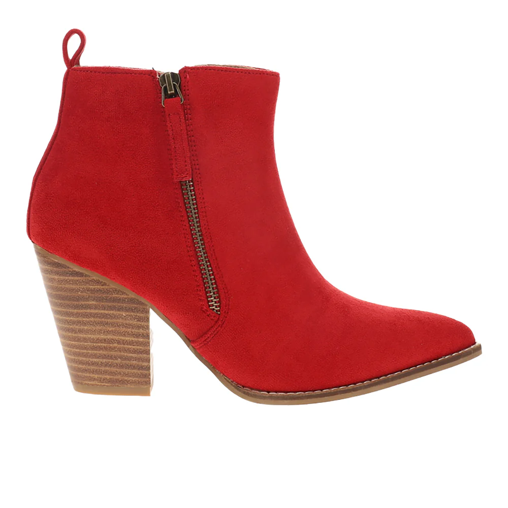 High Standards Pointed Toe Zippered Boots
