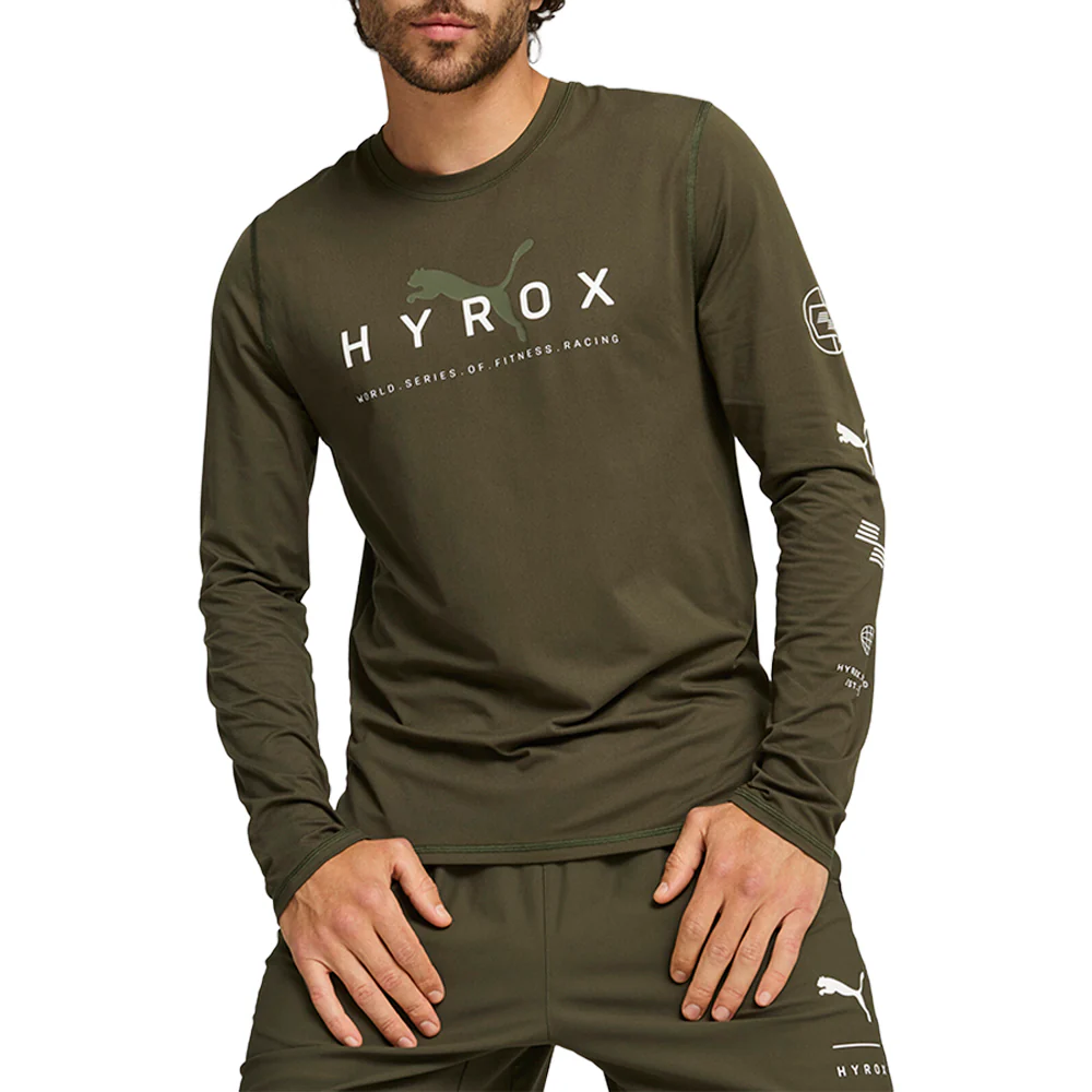 PUMA X HYROX Run Cloudspun Long Sleeve Crew Neck T-Shirt - Image 3
