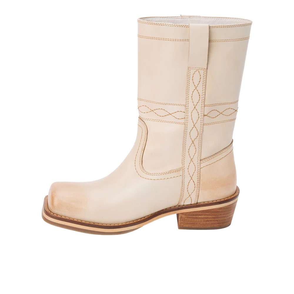 Jackson Embroidered Square Toe Pull on Boots - Image 3