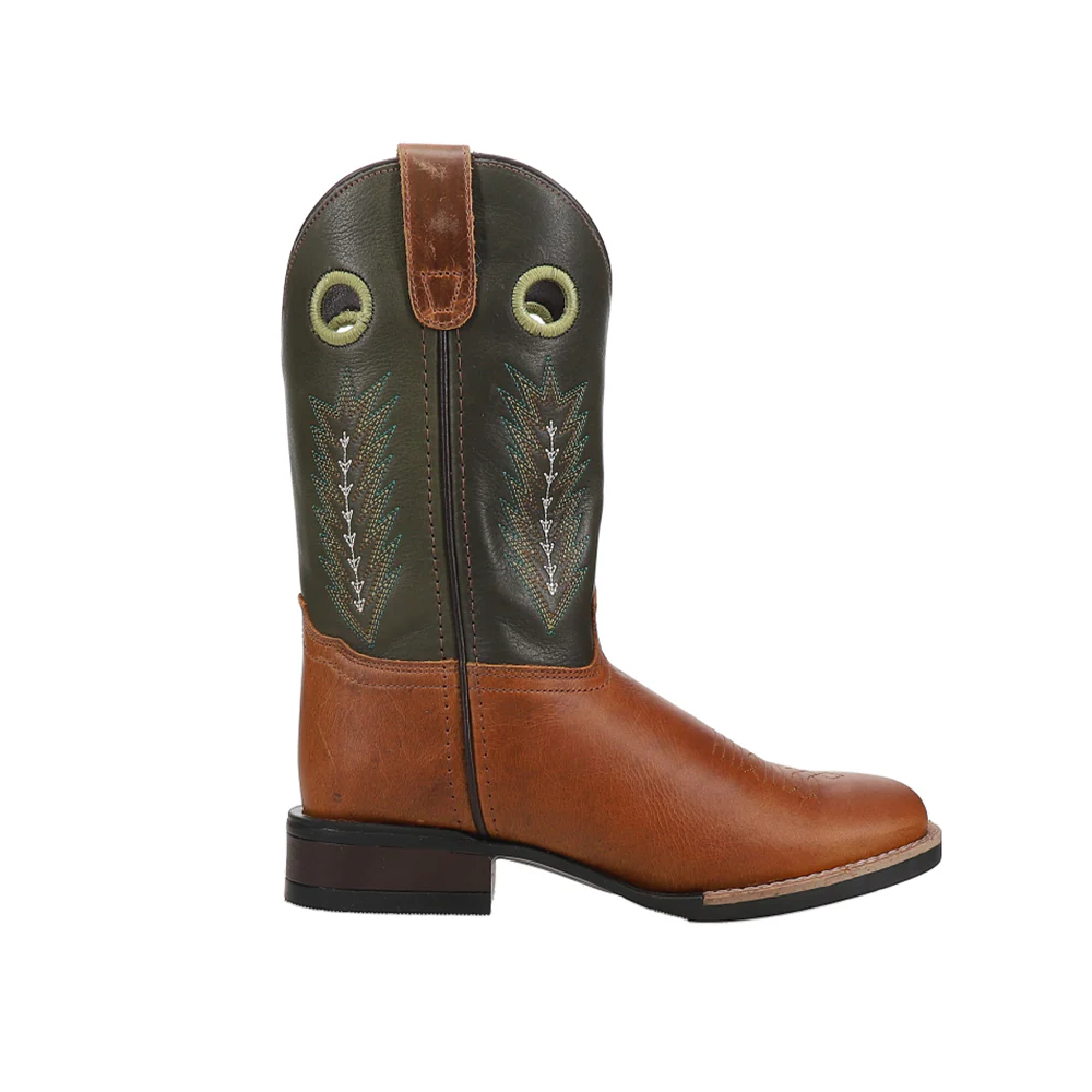 James Square Toe Cowboy Boots (Big Kid)