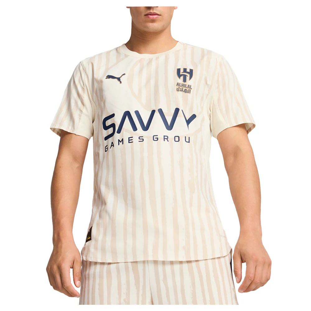 PUMA X KIDSUPER Al Hilal Saudi FC Authentic Crew Neck Short Sleeve Replica Soccer Jersey - Image 3